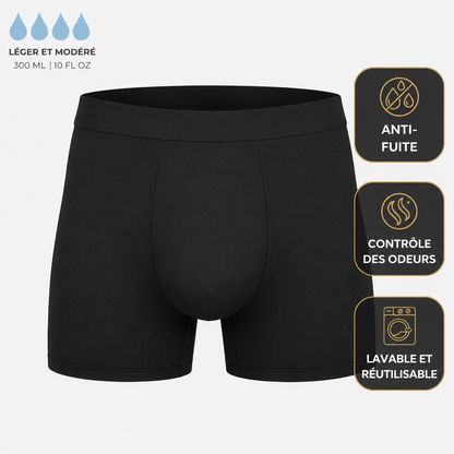Boxers pour hommes offrant une protection optimale toute la journée