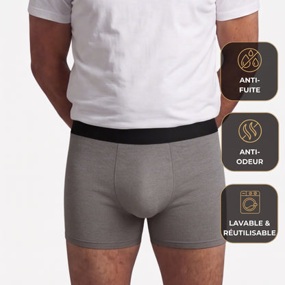 Boxers pour hommes offrant une protection optimale toute la journée