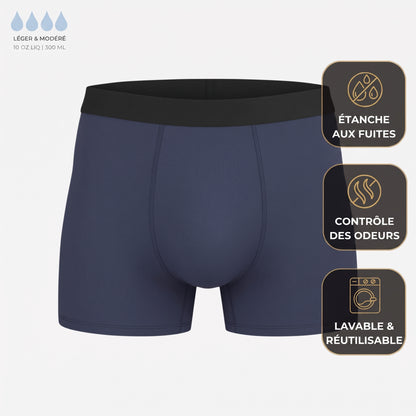 Boxers pour hommes offrant une protection optimale toute la journée