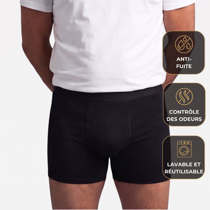 Boxers pour hommes offrant une protection optimale toute la journée